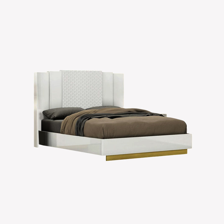Aurora Luxurious Platform Bed Frame With Built-in LED Lights - Gorge Grey