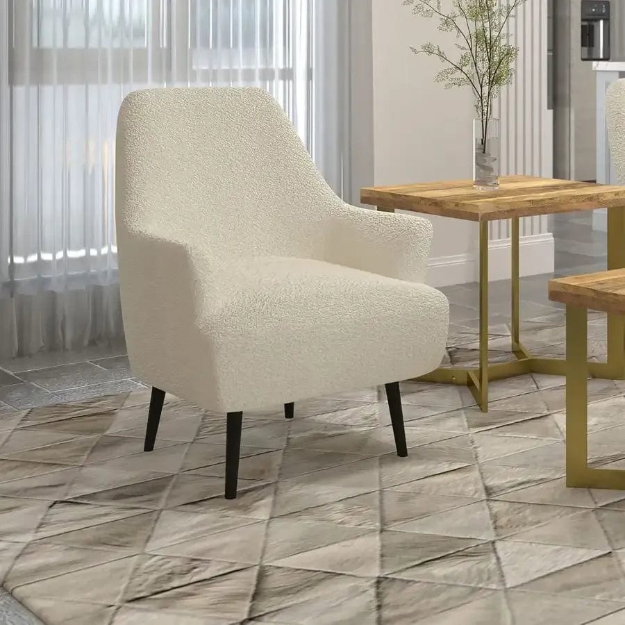 Piper Exquisite Accent Chair In Crème