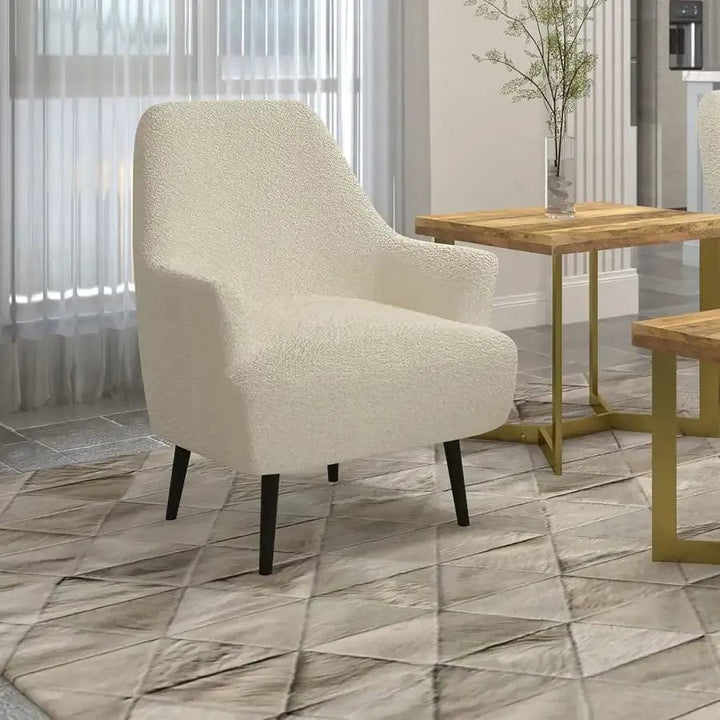 Piper Exquisite Accent Chair In Crème