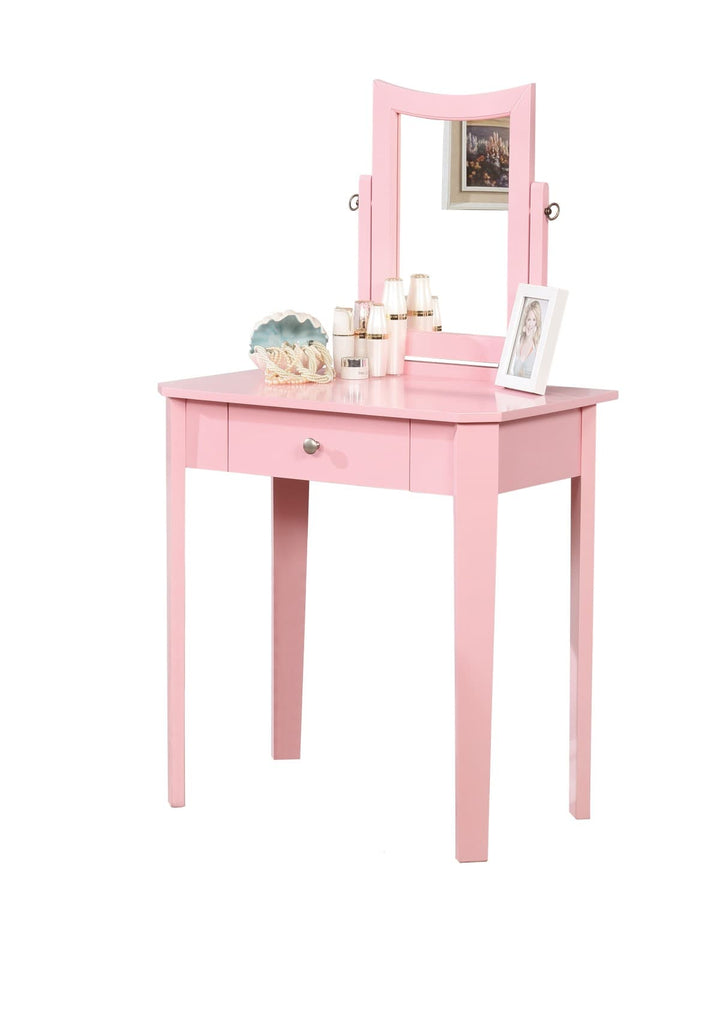 Elegant Pink Vanity Set - Complete Bedroom Ensemble