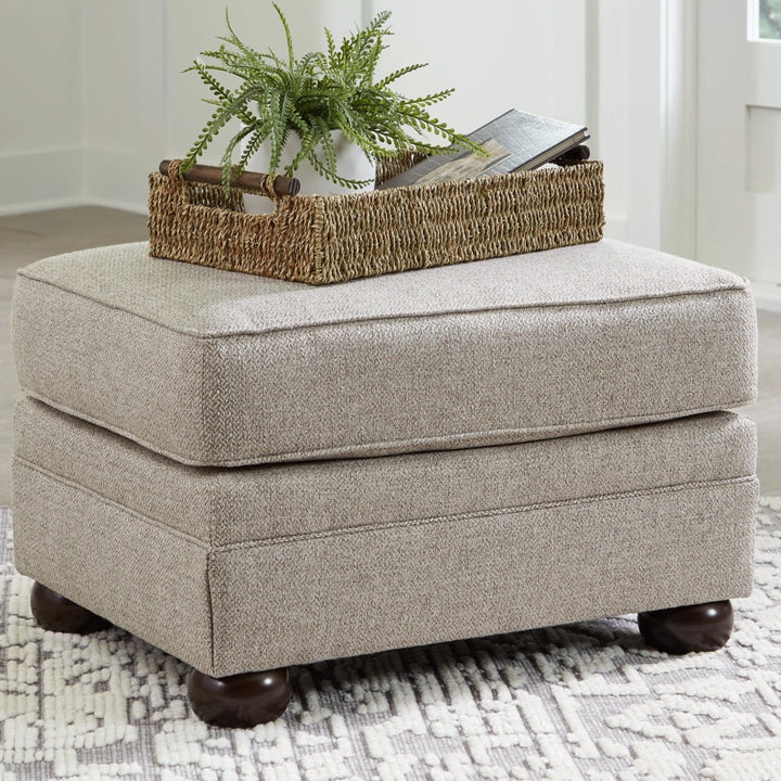 3730714 Gaelon Accent Ottoman In Fabric Upholstery - Dune | Signature Design By Ashley