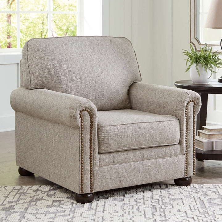 3730720 Gaelon Armchair In Fabric Upholstery - Dune | Signature Design By Ashley
