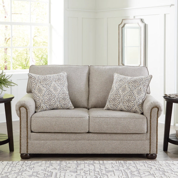 3730735 Gaelon Loveseat In Fabric Upholstery - Dune | Signature Design By Ashley
