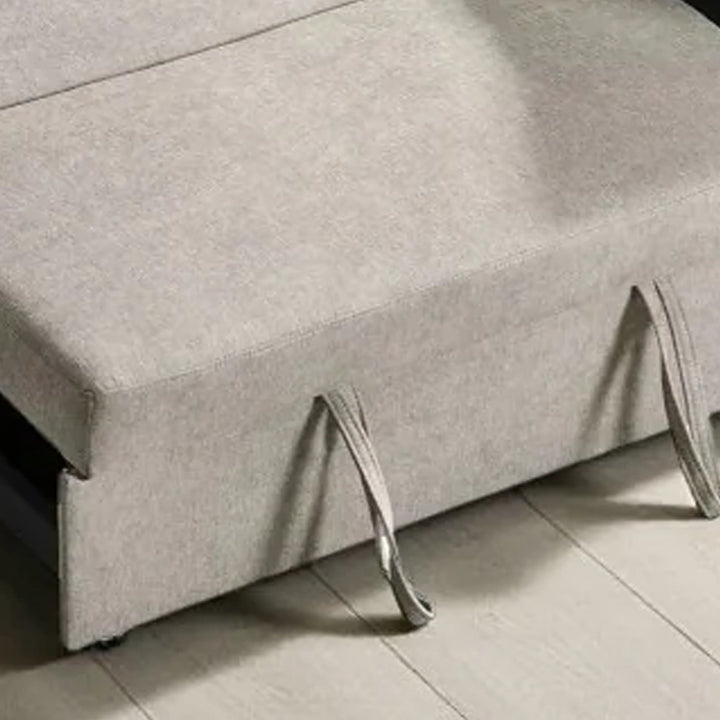 Evane Sectional Sofa Bed With Reversible Storage Chaise - Beige