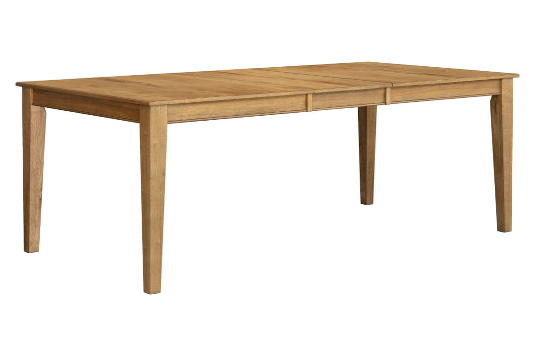 Terra Wooden Dining Table Set For 6 With Fabric Upholstered Chairs - Oak