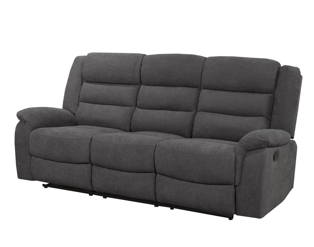 Diploid Enticing Grey Recliner With Drop-Down Tray