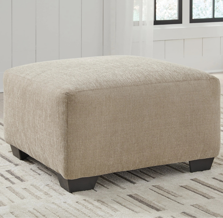 5270508 Brogan Bay Oversized Accent Ottoman In Fabric Upholstery - Cork | Signature Design By Ashley
