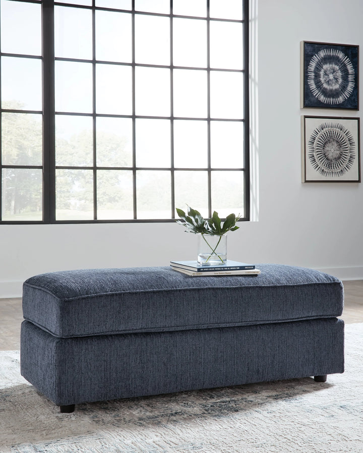 9530208 Albar Place Oversized Accent Ottoman In Fabric Upholstery - Cobalt | Signature Design By Ashley