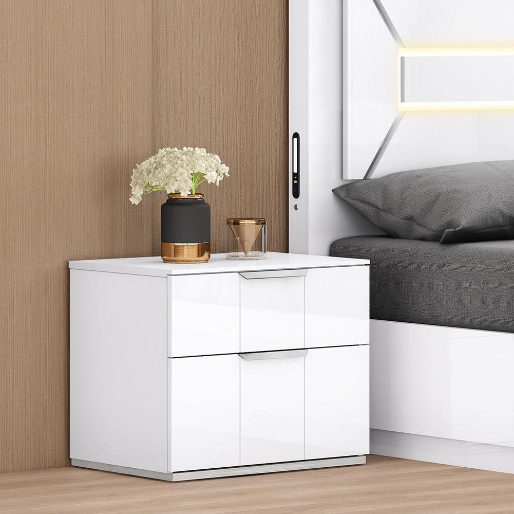 Cyrus Wooden Nightstand - White | Timeless, Compact & Built to Last