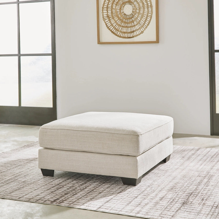 4030608 Lerenza Oversized Accent Ottoman In Fabric Upholstery - Birch | Signature Design By Ashley