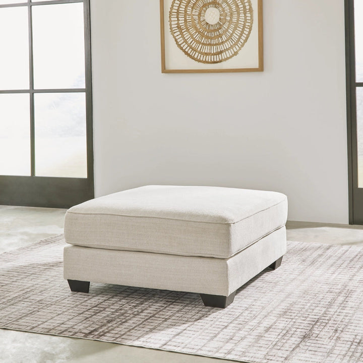 4030608 Lerenza Oversized Accent Ottoman In Fabric Upholstery - Birch | Signature Design By Ashley