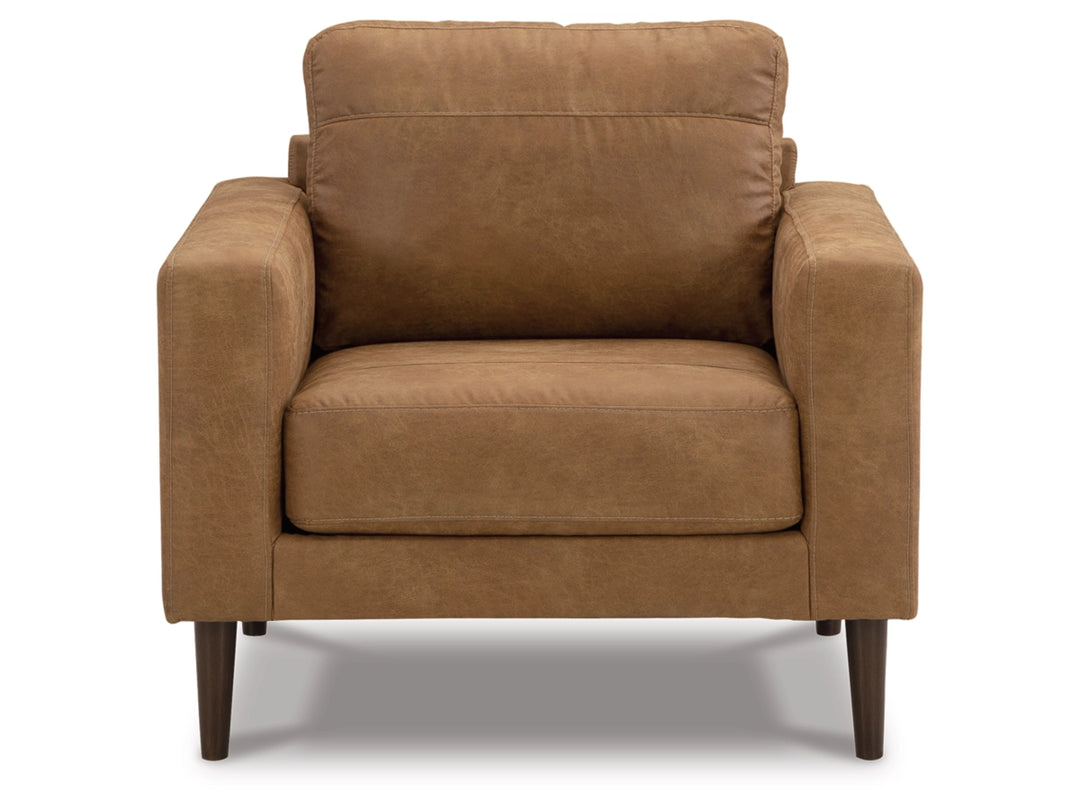 4100220 Telora Armchair In Leather Upholstery - Caramel | Signature Design By Ashley