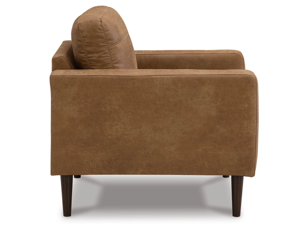 4100220 Telora Armchair In Leather Upholstery - Caramel | Signature Design By Ashley