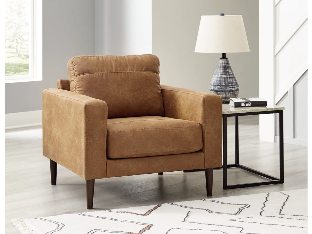 4100220 Telora Armchair In Leather Upholstery - Caramel | Signature Design By Ashley