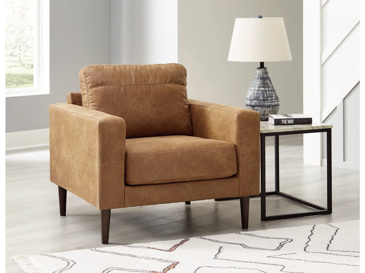 4100220 Telora Armchair In Leather Upholstery - Caramel | Signature Design By Ashley