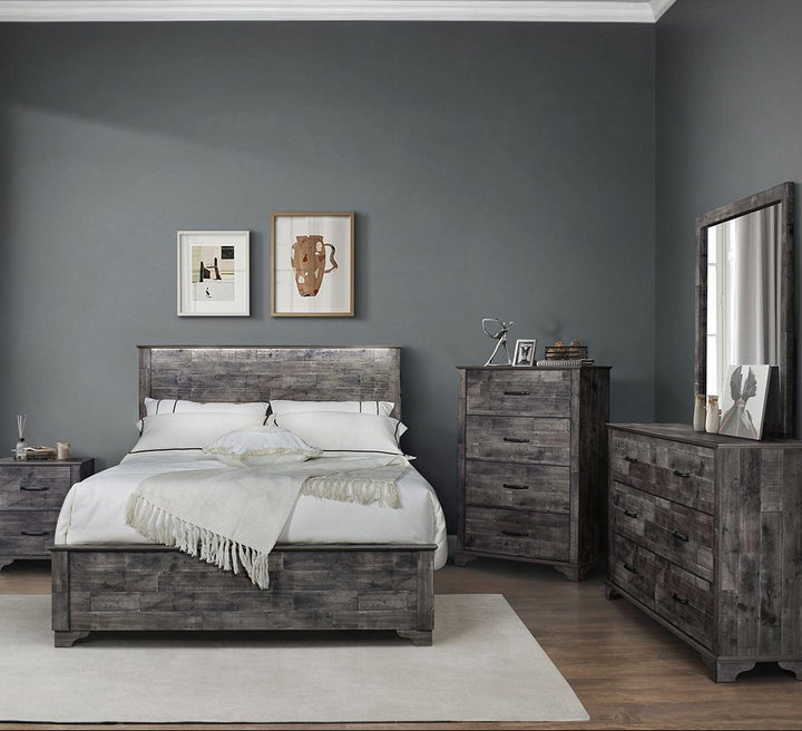 Tide 8-Piece Bedroom Set - Dark Brown | Timeless Style, Storage Solution &amp; Built to Last