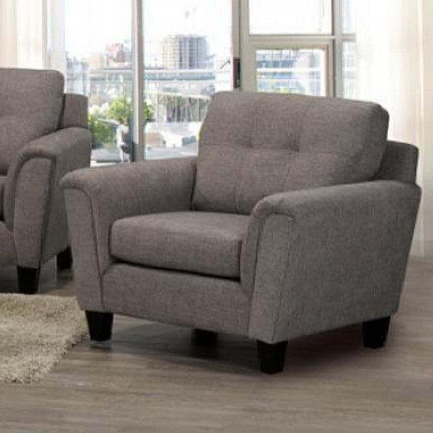 Monroe 3-Piece Sofa Set In Fabric Upholstery - Cocoa