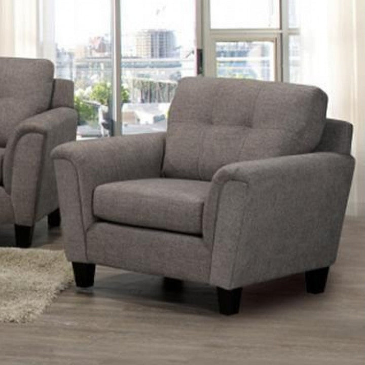 Monroe 3-Piece Sofa Set In Fabric Upholstery - Cocoa