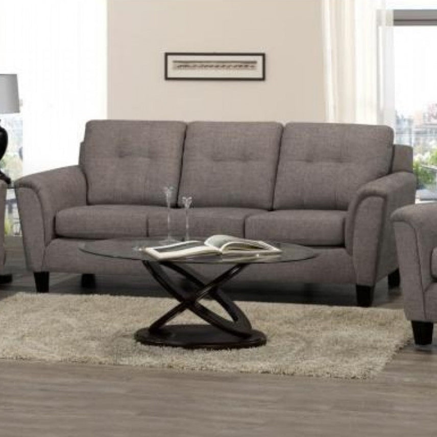 Monroe 3-Piece Sofa Set In Fabric Upholstery - Cocoa