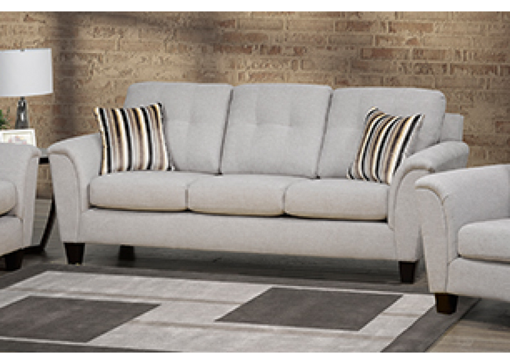 Monroe 3-Piece Sofa Set In Fabric Upholstery - Platinum