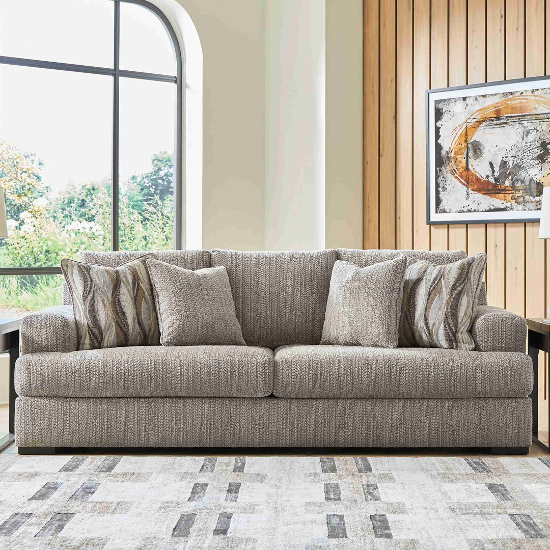 PC6960438 Lofwood Stationary Sofa In Fabric Upholstery - Fossil | Signature Design By Ashley