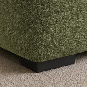 Zara Green 3-Seater Sofa In Fabric Upholstery