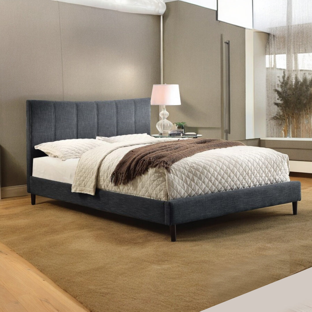 Ursula Platform Bed Frame In Exquisite Grey Finish