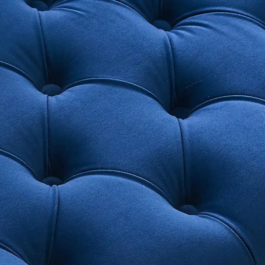 Rich Velvet Velci Bench in Blue