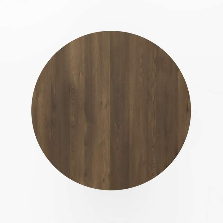Bunit Solid Wooden Walnut Round Dining Table