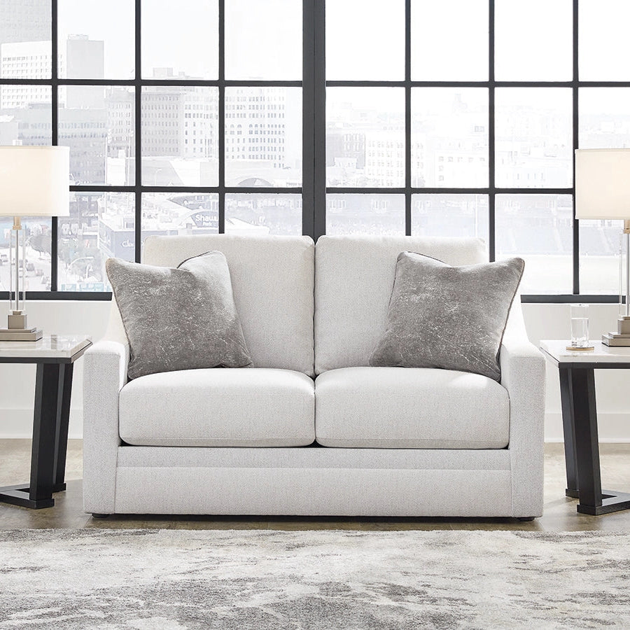 4820235 Maitelynn Loveseat In Fabric Upholstery - Chalk | Signature Design By Ashley