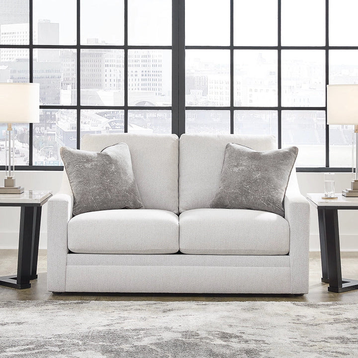 4820235 Maitelynn Loveseat In Fabric Upholstery - Chalk | Signature Design By Ashley