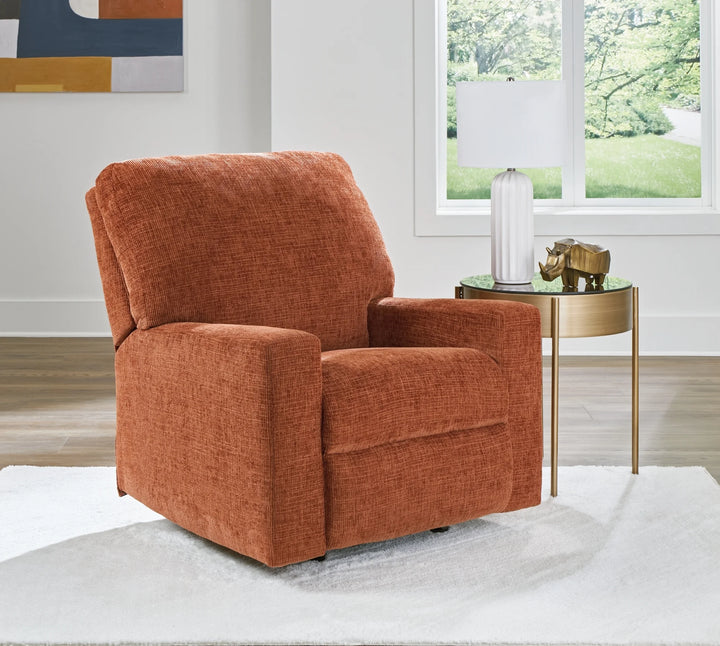 2430425 Aviemore Rocker Recliner Chair In Fabric Upholstery - Spice | Signature Design By Ashley
