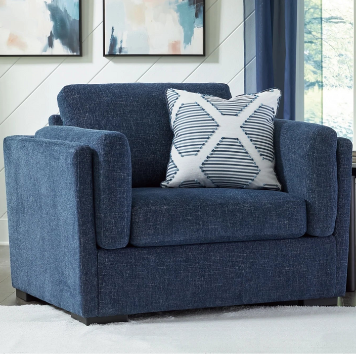 5450223 Evansley Oversized Armchair In Fabric Upholstery - Navy | Benchcraft By Ashley