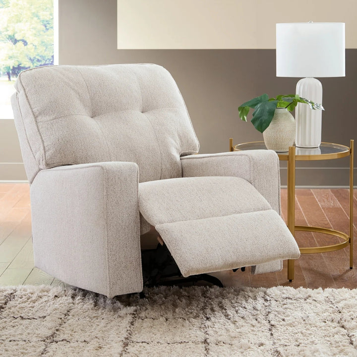 PC2920325 Larimer Rocker Recliner Chair In Fabric Upholstery - Stone | Signature Design By Ashley