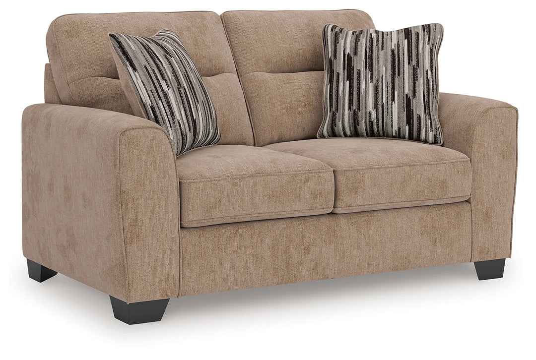 3130435 Olten Loveseat In Fabric Upholstery - Mocha | Benchcraft By Ashley