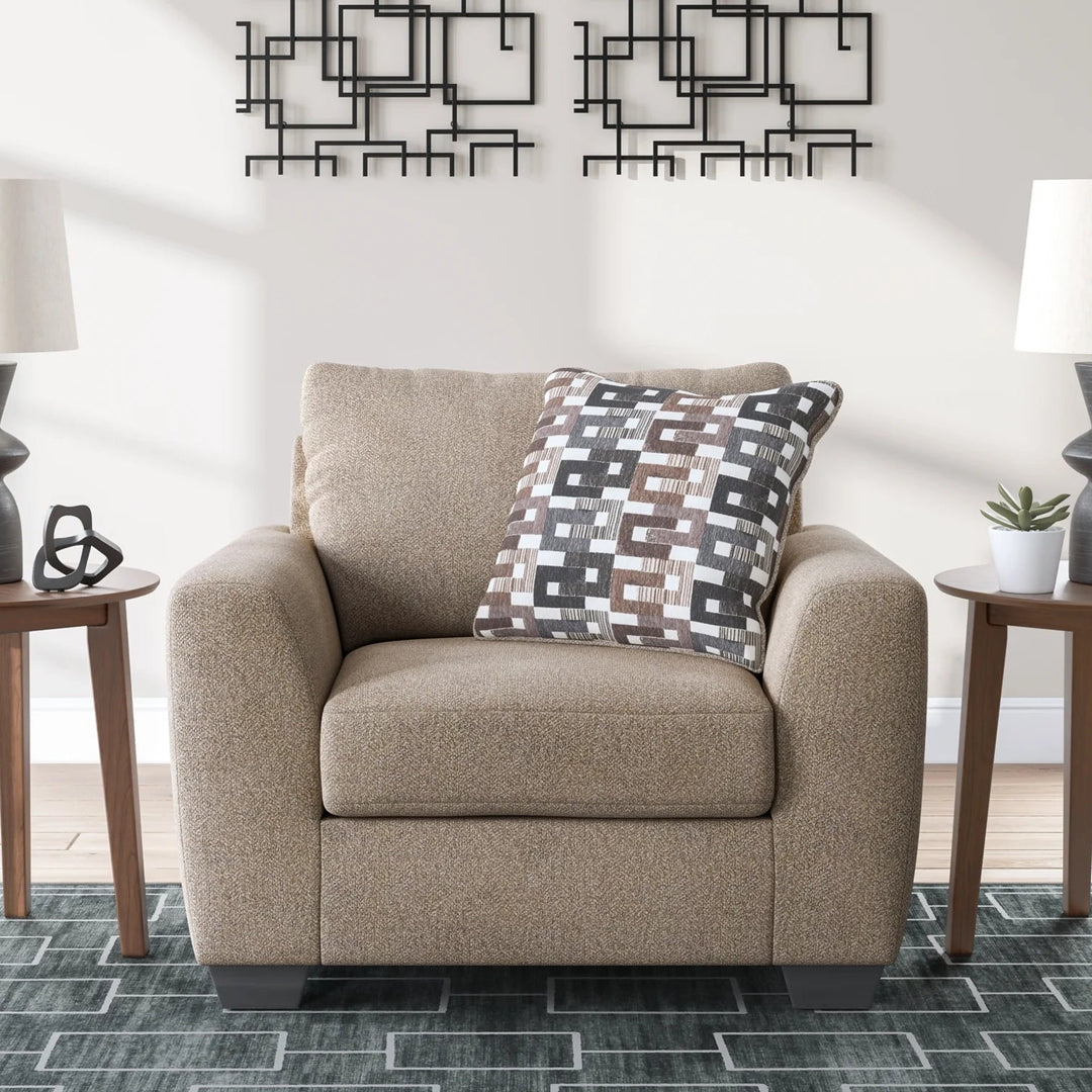 3020423 Triston-Peaks Armchair In Fabric Upholstery - Suede | Benchcraft By Ashley