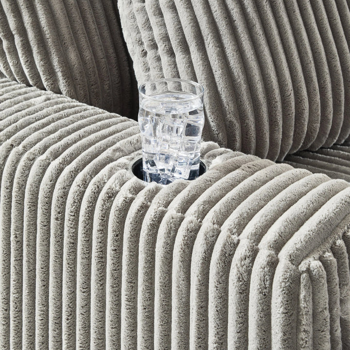 2110515 Lindyn Oversized Chaise In Fabric Upholstery - Fog | Signature Design By Ashley