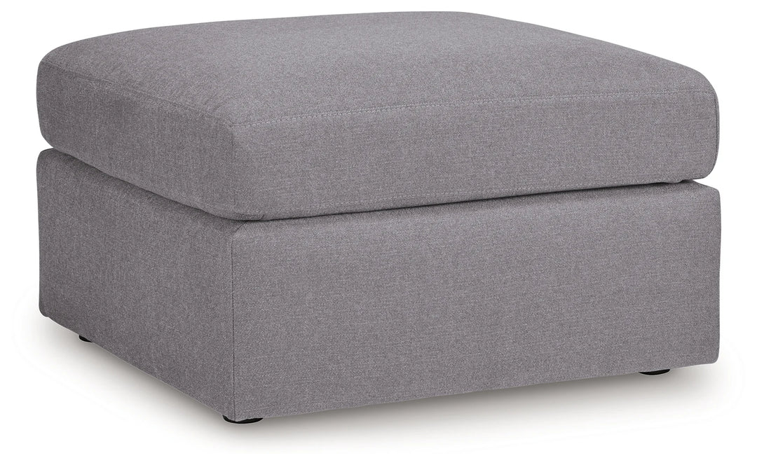 9210408 Modmax Oversized Accent Ottoman In Fabric Upholstery - Granite | Signature Design By Ashley