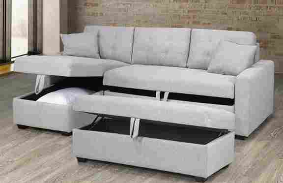 Versatile Storage Sectional with Ottoman: Chic Design, Comfort, and Hidden Storage Solutions