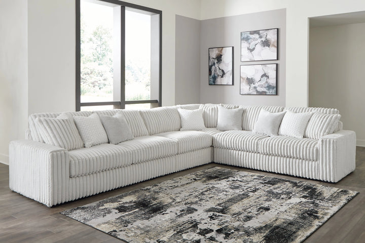 25903S2 Stupendous 4-Piece Sectional Sofa In Fabric Upholstery - Alloy | Signature Design By Ashley
