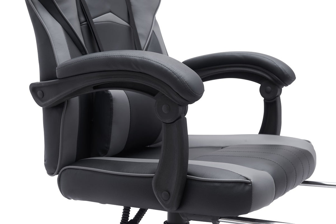 Black/Grey Professional Gaming Chair | Ergonomic Design, Recline Function & Hydraulic Lift