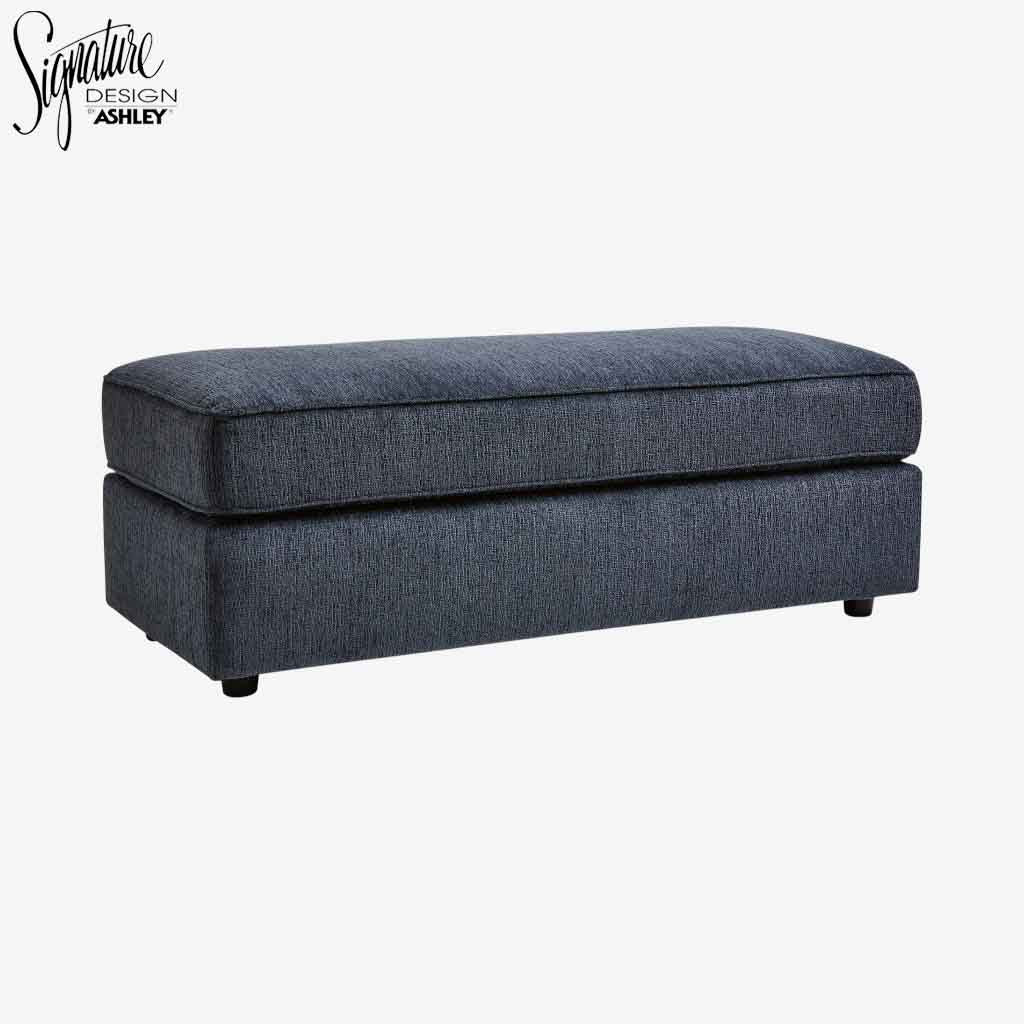 9530208 Albar Place Oversized Accent Ottoman In Fabric Upholstery - Cobalt | Signature Design By Ashley