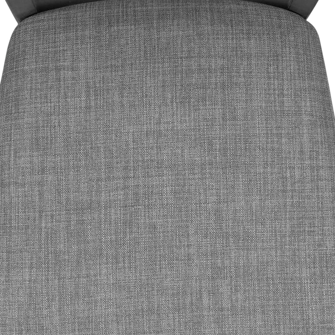 Alexia Wooden Dining Table Set For 4 With Fabric Upholstered Chairs - Grey