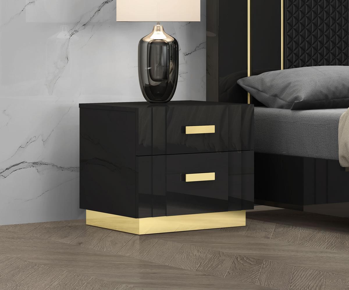 Jedd Nightstand With 2 Spacious Drawers - Close-Up Detail