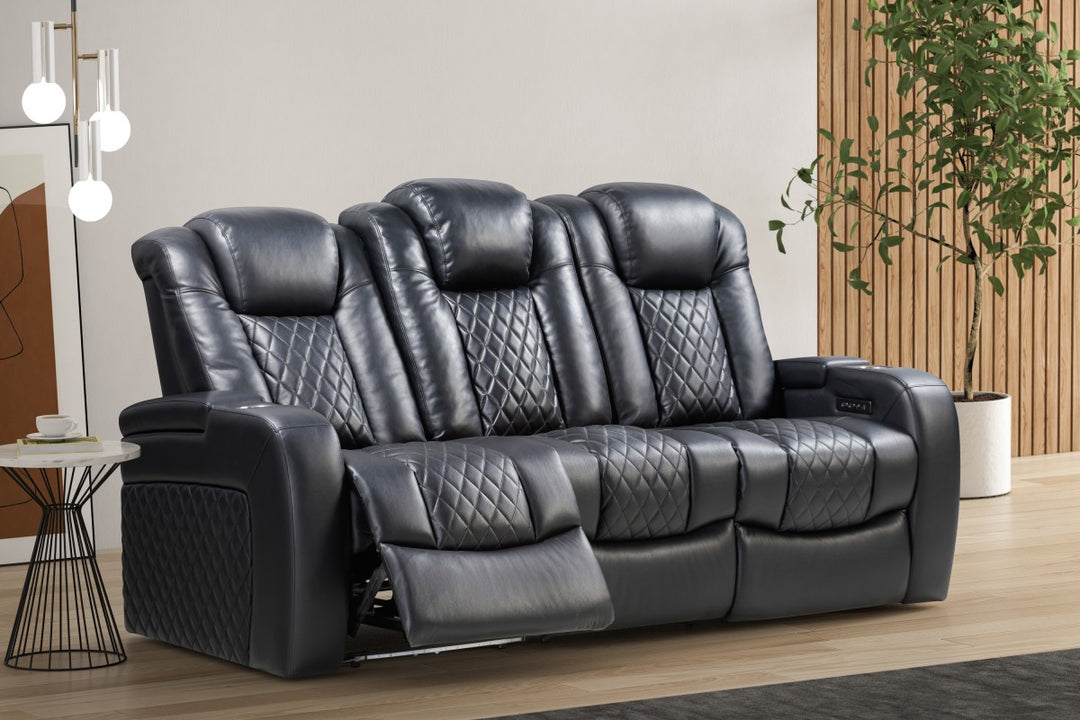 Austin Dual Power and Comfortable Recliner - Black