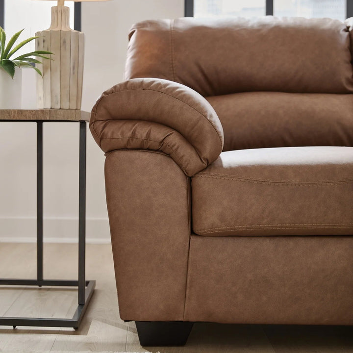 2770435 WillowBend Loveseat In Leather Upholstery - Caramel | Signature Design By Ashley