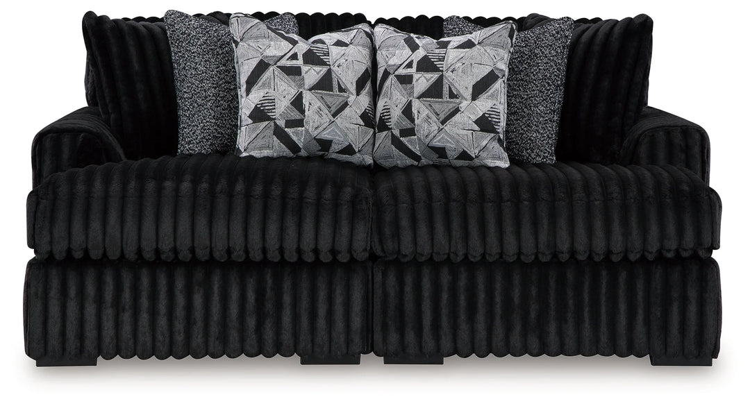98103S8 Midnight-madness Super Chaise In Fabric Upholstery - Onyx | Signature Design By Ashley