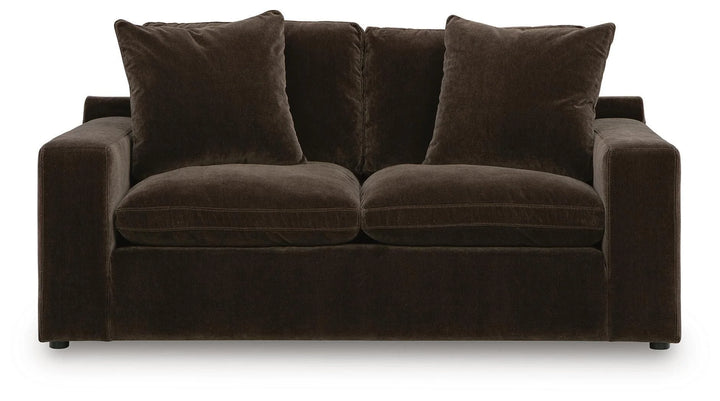 6780735 Maxton Heights Loveseat In Fabric Upholstery - Bittersweet | Benchcraft By Ashley