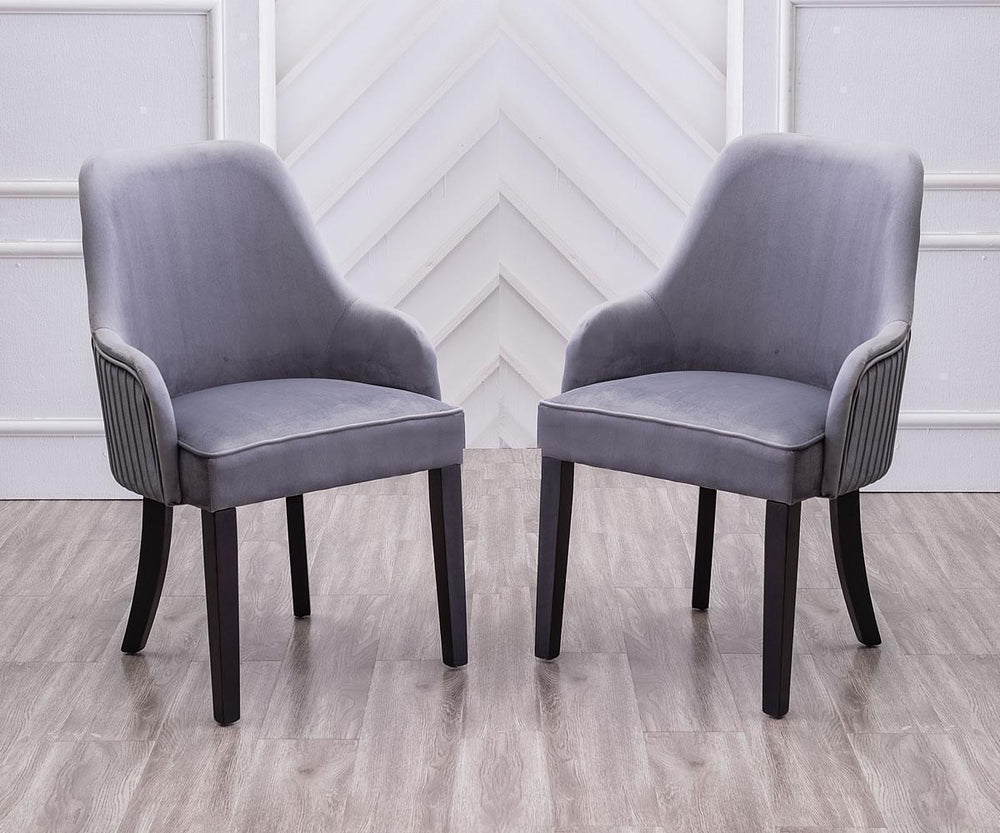 Modus Fabric Accent Chairs in Grey