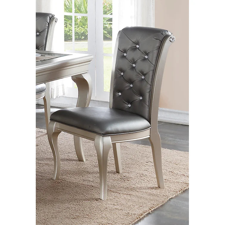 Drexel Tufted Solid Back Side Chair (Set of 2)